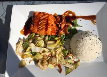 3 Lachs Steak
